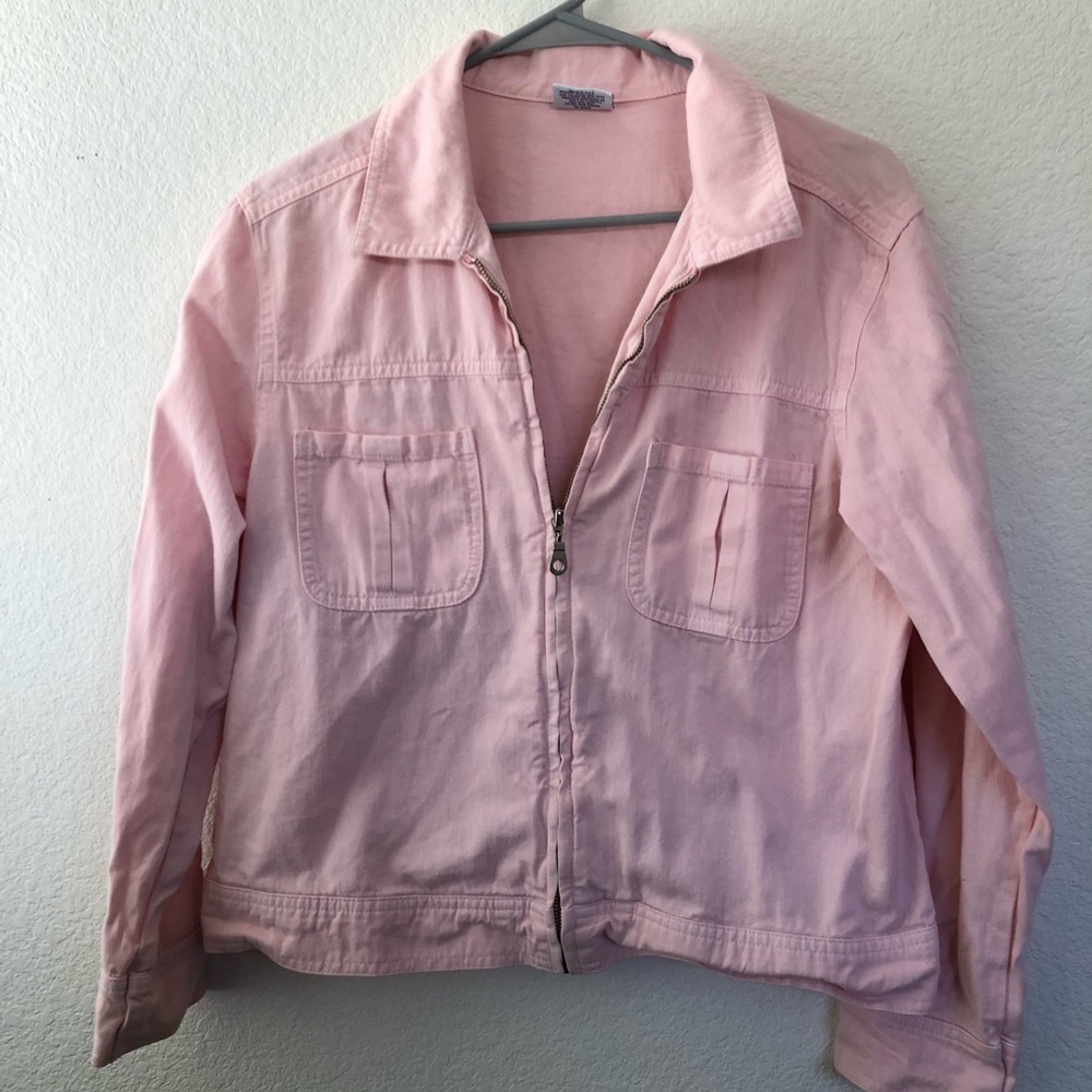 Pink jean jacket